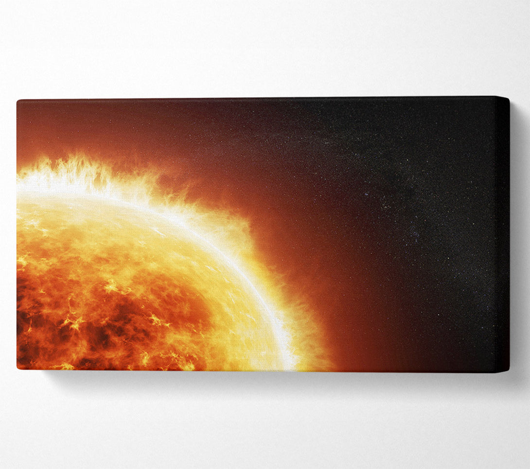  A Canvas Print of Fire Sun Glow Canvas Art