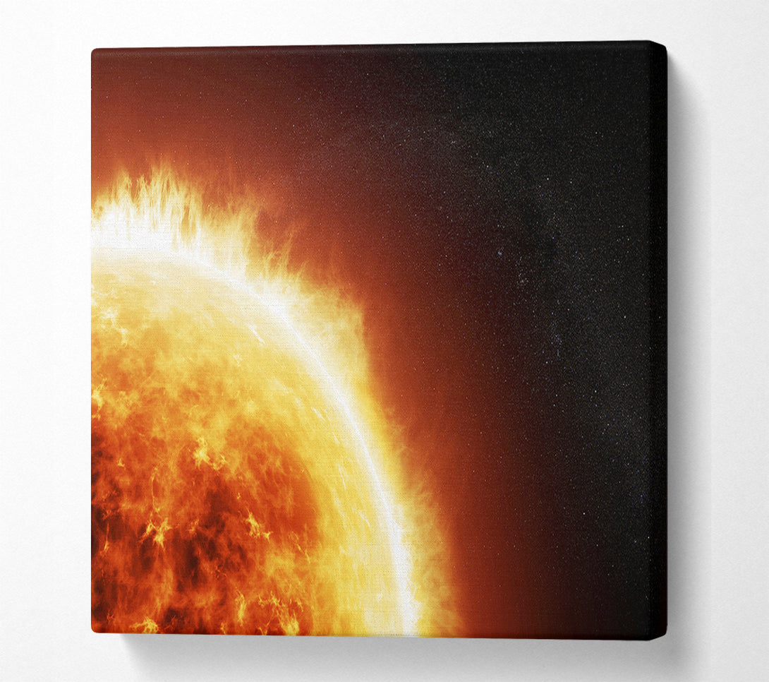  A Canvas Print of Fire Sun Glow Canvas Art