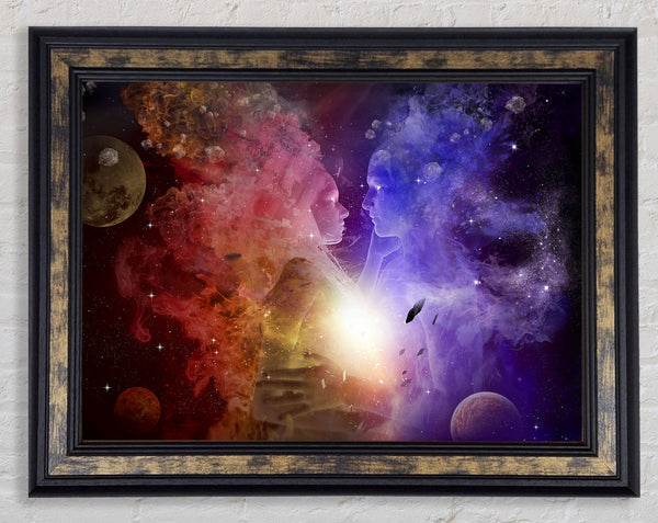 Energy Of Love Framed Print