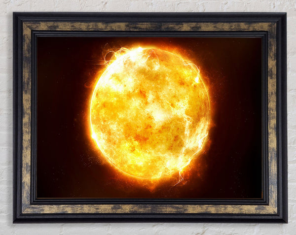 Fire Sun 1 Framed Print