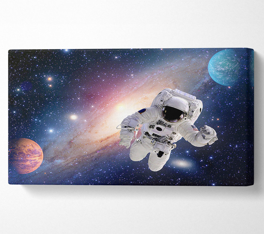  A Canvas Print of Spaceman In The Galaxy Canvas Wall Art