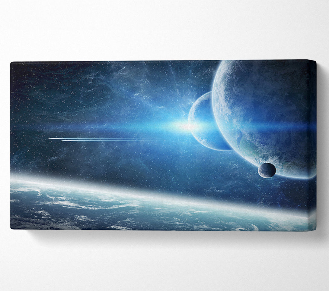  A Canvas Print of Ice Blue Planet Canvas Art
