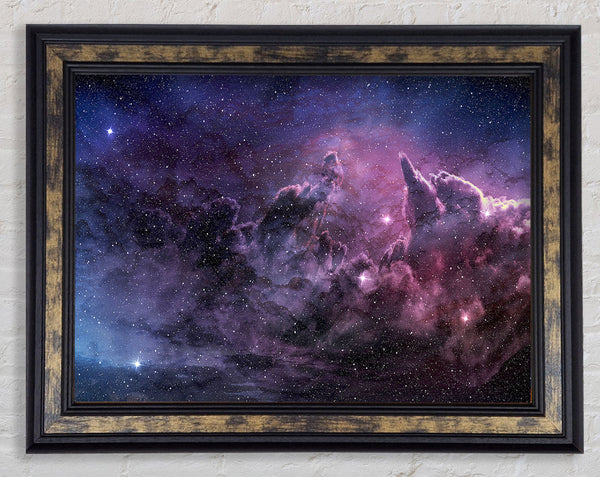 Gases Colide Framed Print