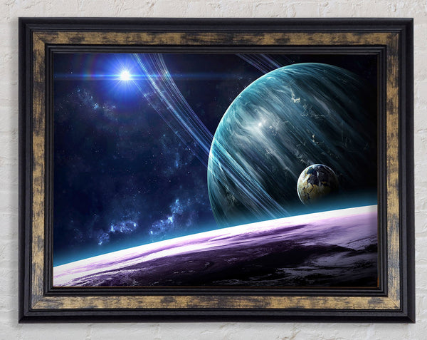 Stunning Planets In The Solar System Framed Print