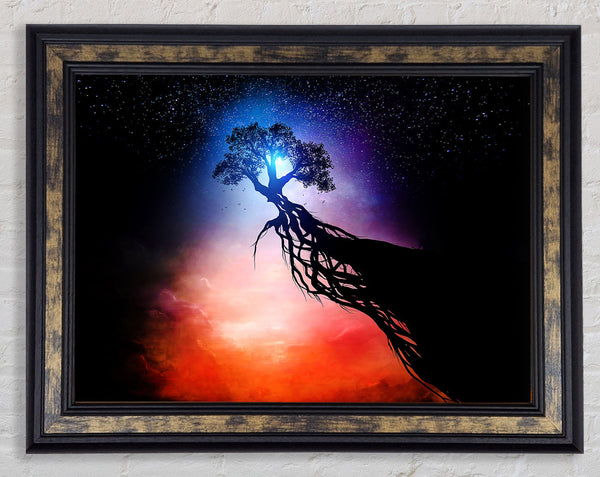 Tree Up In The Gods Framed Print