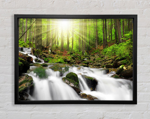 Sunblaze Waters Framed Print