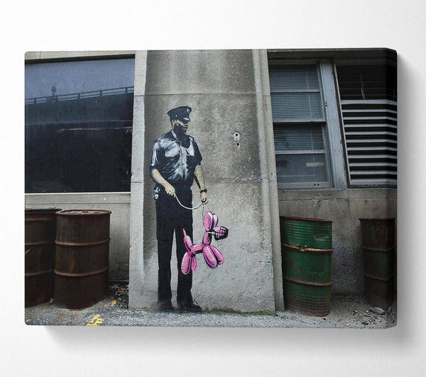  A Canvas Print of Banksy Balloon Dog Muzzle Canvas Art