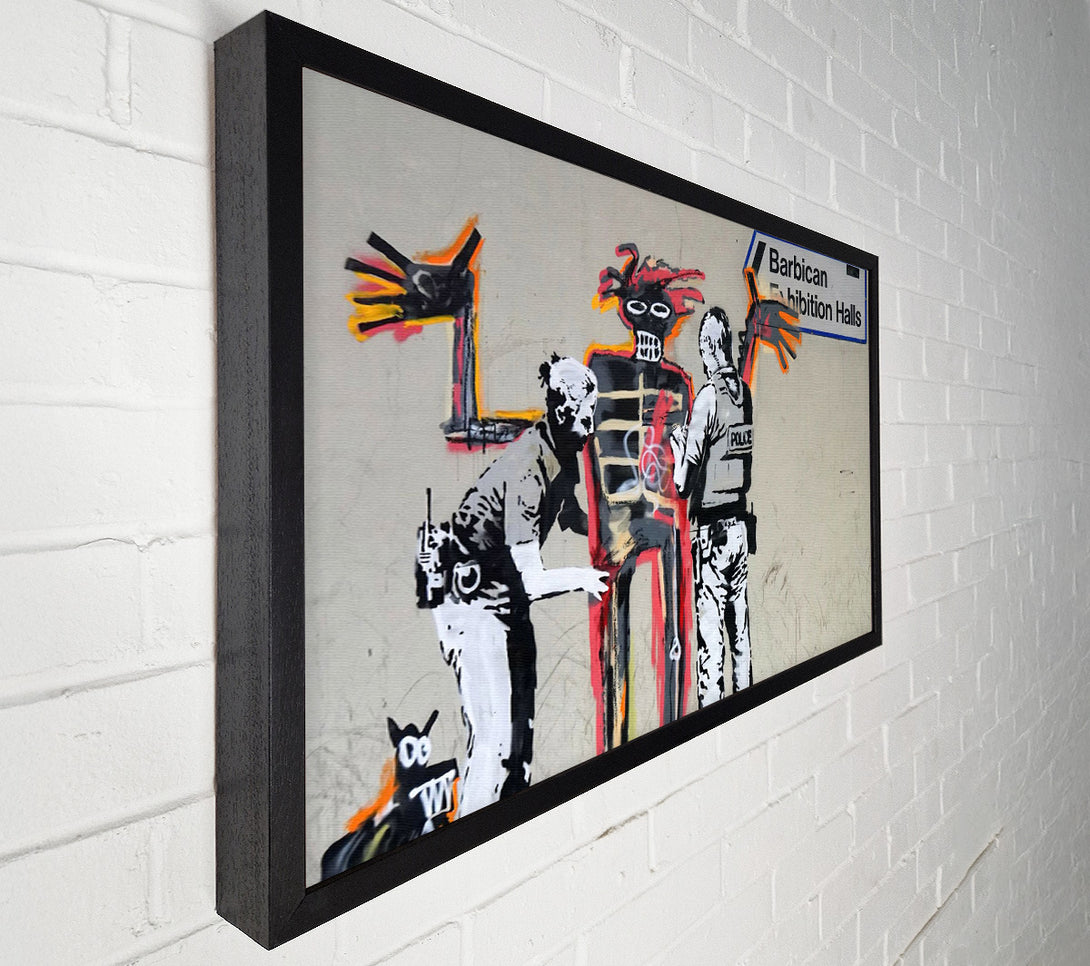 A Canvas Print of Banksy Barbican Exibition Canvas Wall Art