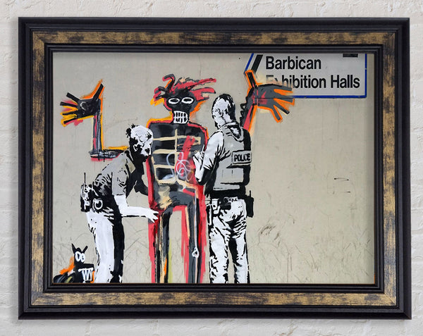 Banksy Barbican Exibition Framed Print