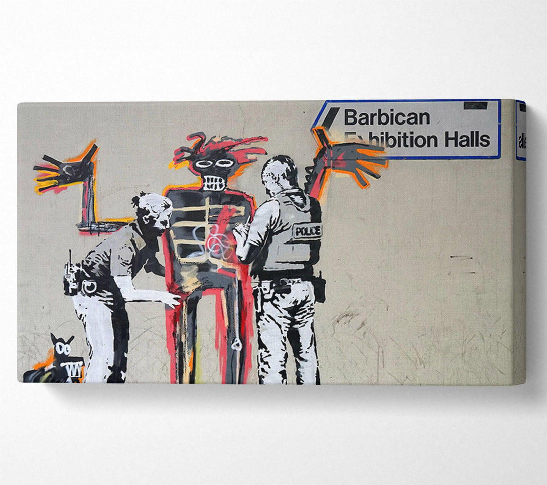  A Canvas Print of Banksy Barbican Exibition Canvas Wall Art