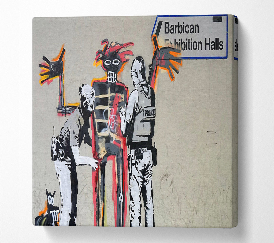  A Canvas Print of Banksy Barbican Exibition Canvas Wall Art