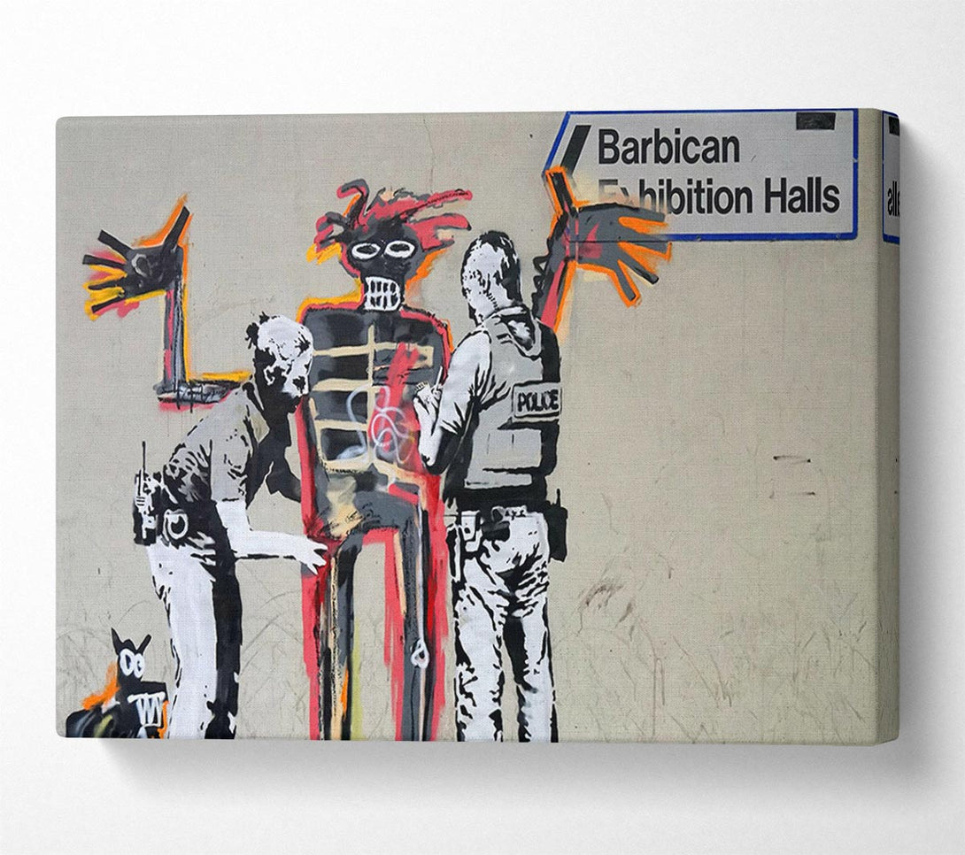  A Canvas Print of Banksy Barbican Exibition Canvas Wall Art