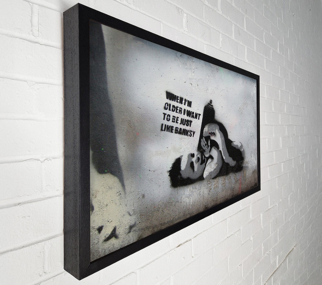  A Canvas Print of Be like Banksy Canvas Print