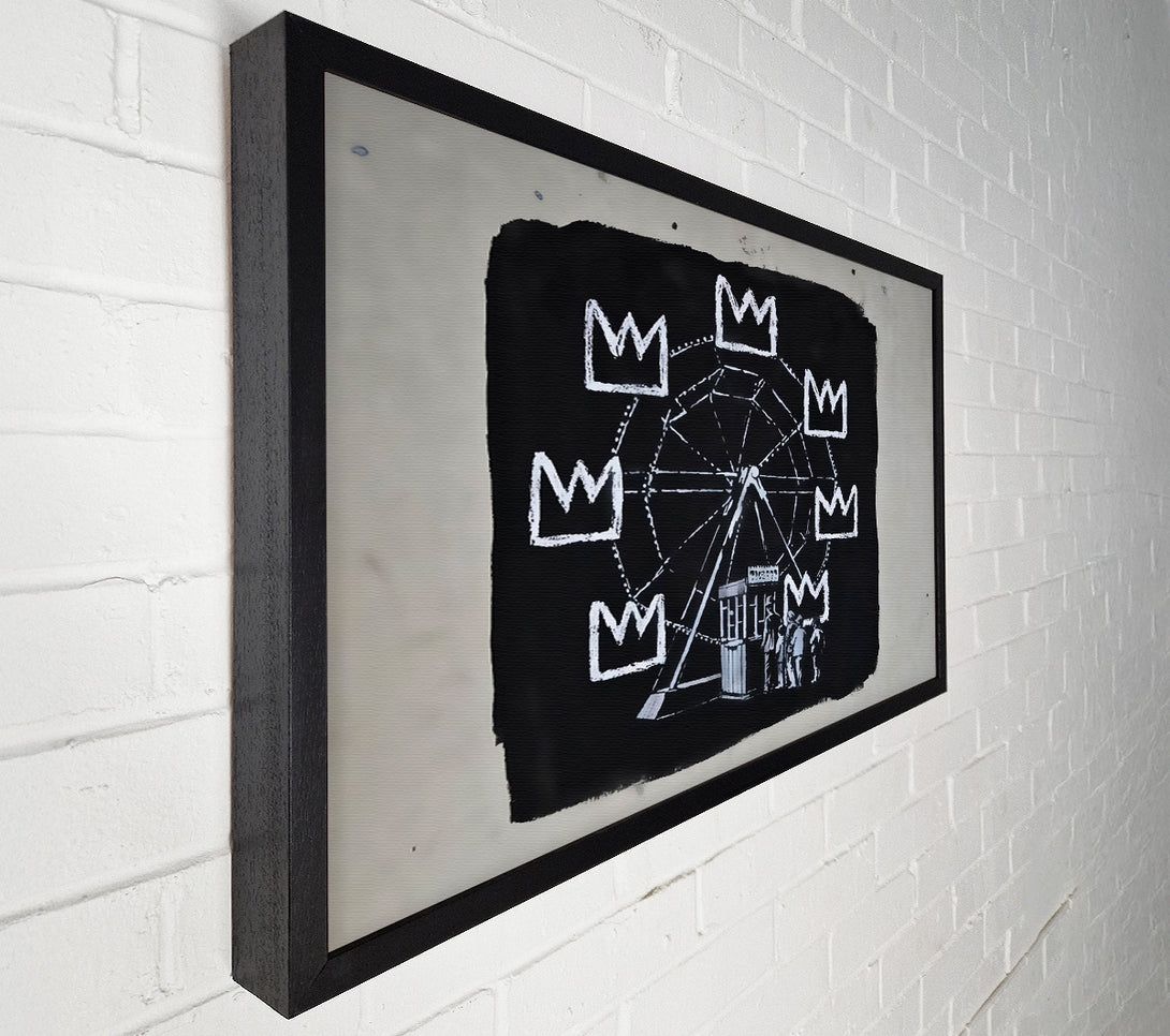  A Canvas Print of Banksy Crown Wheel Canvas Print