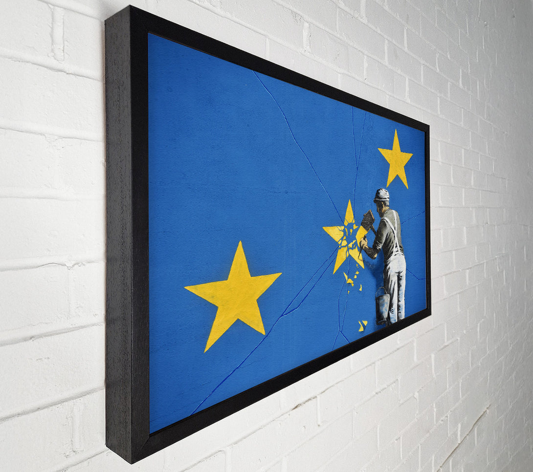  A Canvas Print of Banksy Euro Star Canvas Print