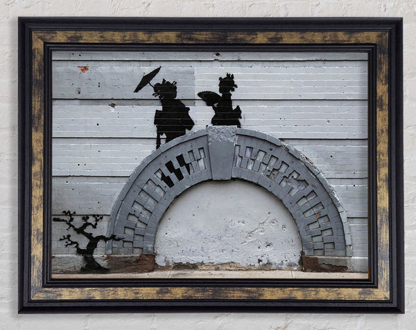 Geisha Bridge Framed Print