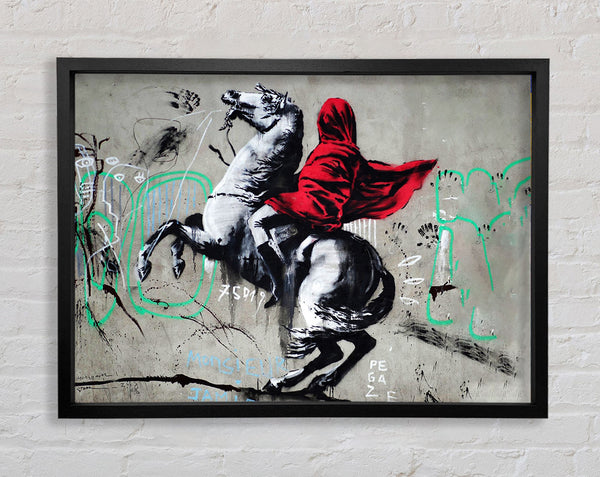 Banksy Graffiti In Paris Framed Print