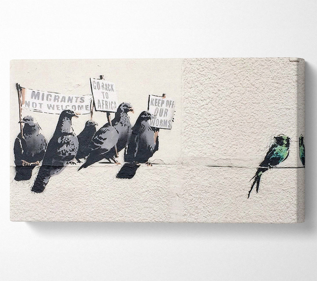  A Canvas Print of Banksy Batman Dark Knight Canvas Wall Art