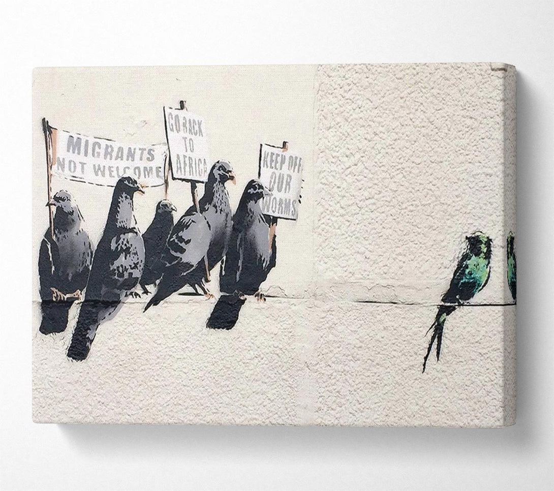  A Canvas Print of Banksy Batman Dark Knight Canvas Wall Art