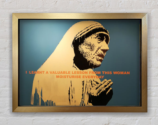 Banksy Curtain Paradise Framed Print