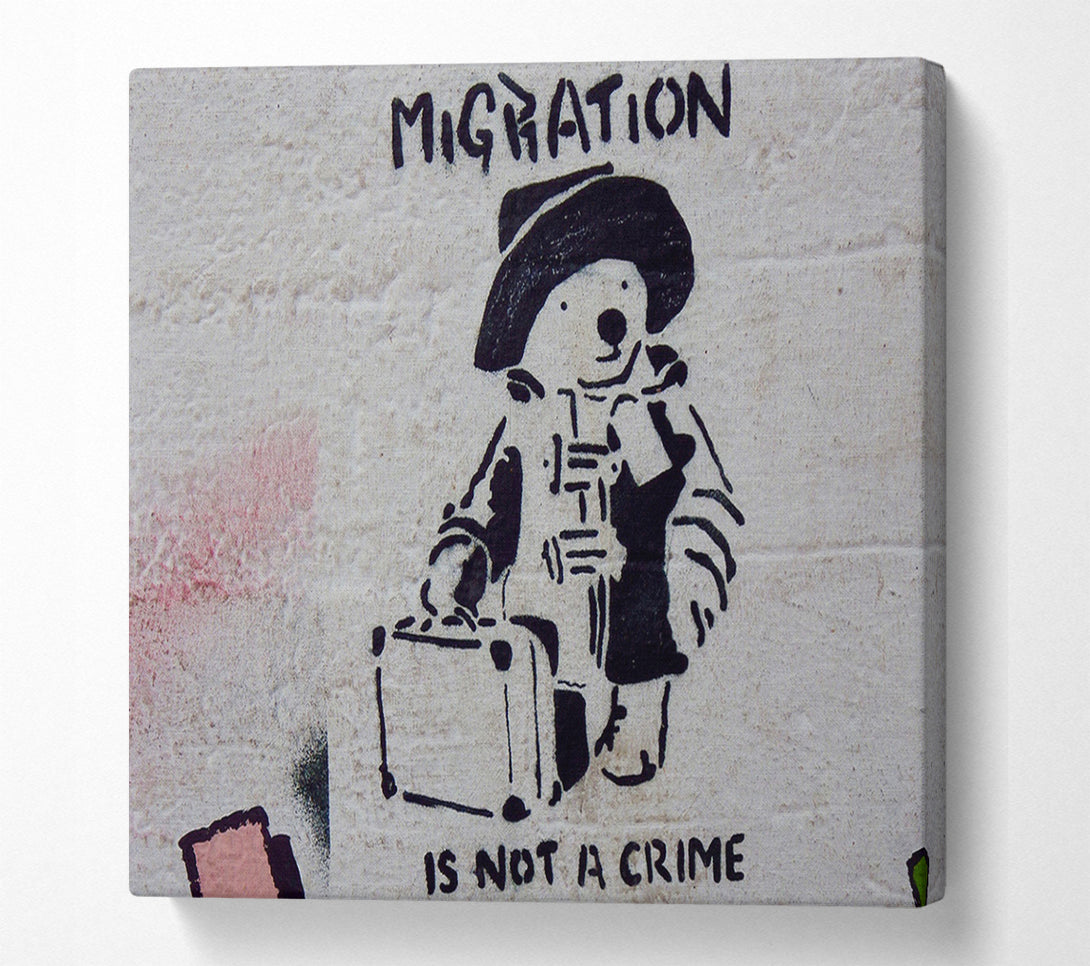  A Canvas Print of Banksy French Embassy Portrait Canvas Print