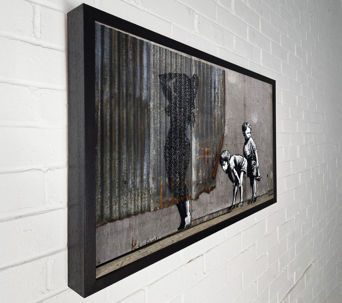  A Canvas Print of Banksy Girl Withn Pearl Earing Canvas Art