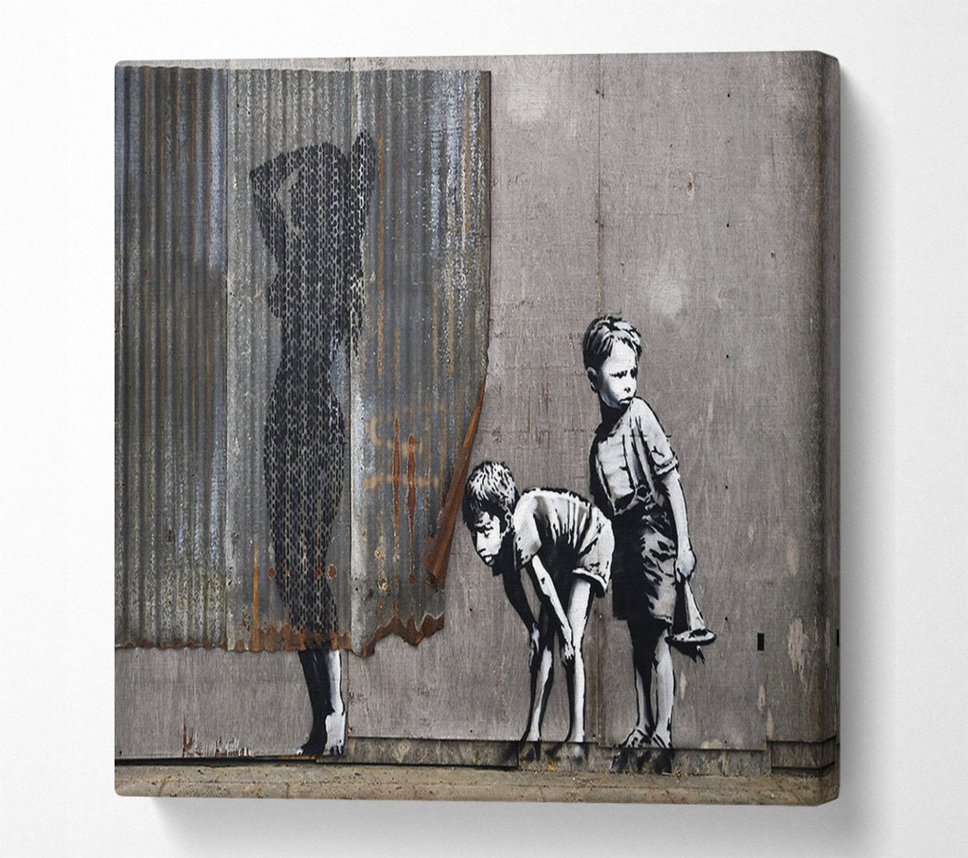 A Canvas Print of Banksy Girl Withn Pearl Earing Canvas Art