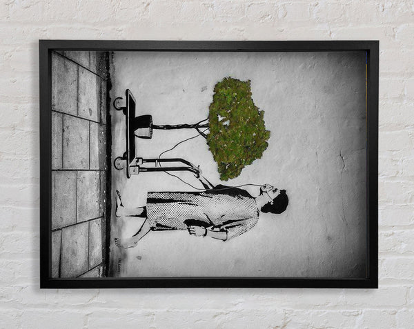Banksy Oxygen tree Framed Print