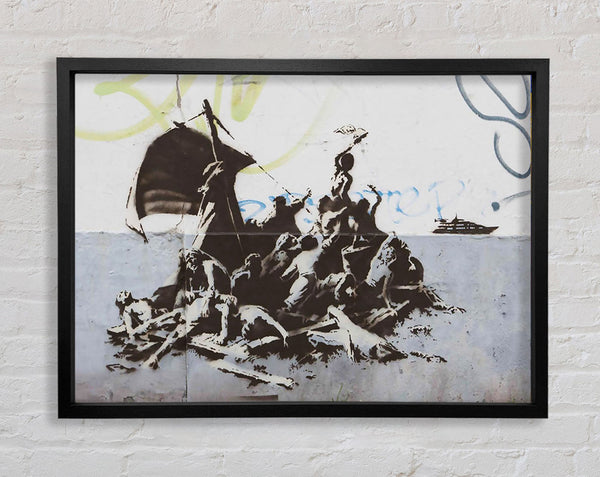 Banksy Steve Jobs Apple Framed Print