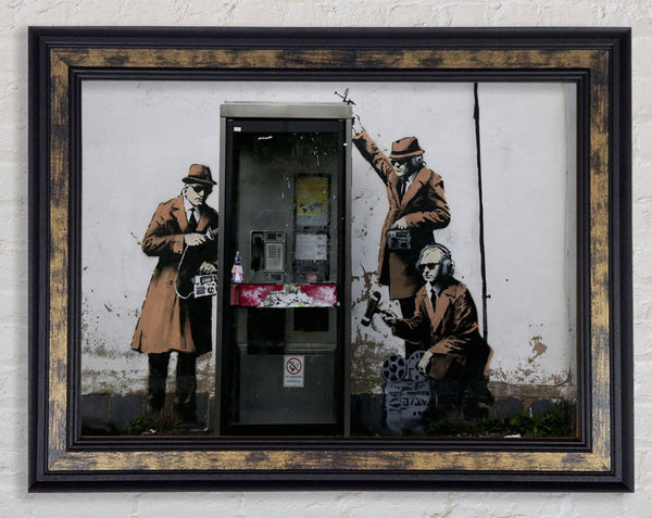 Spy Booth Framed Print