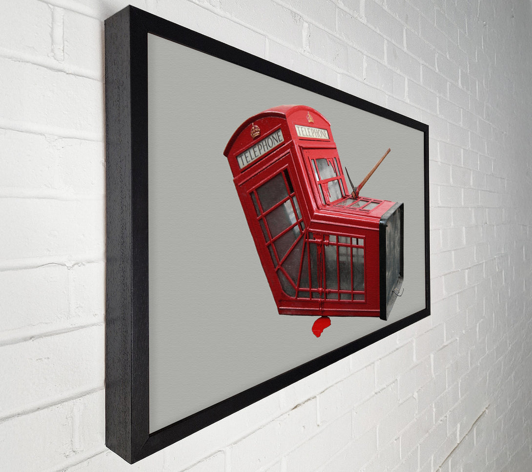  A Canvas Print of Banksy Telephone Box Dismaland Canvas Print