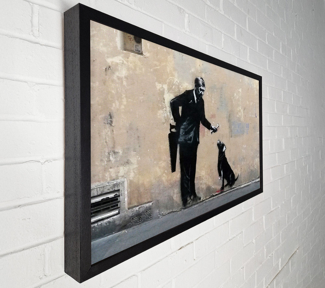 A Canvas Print of Banksy The Hand That Feeds Canvas Print