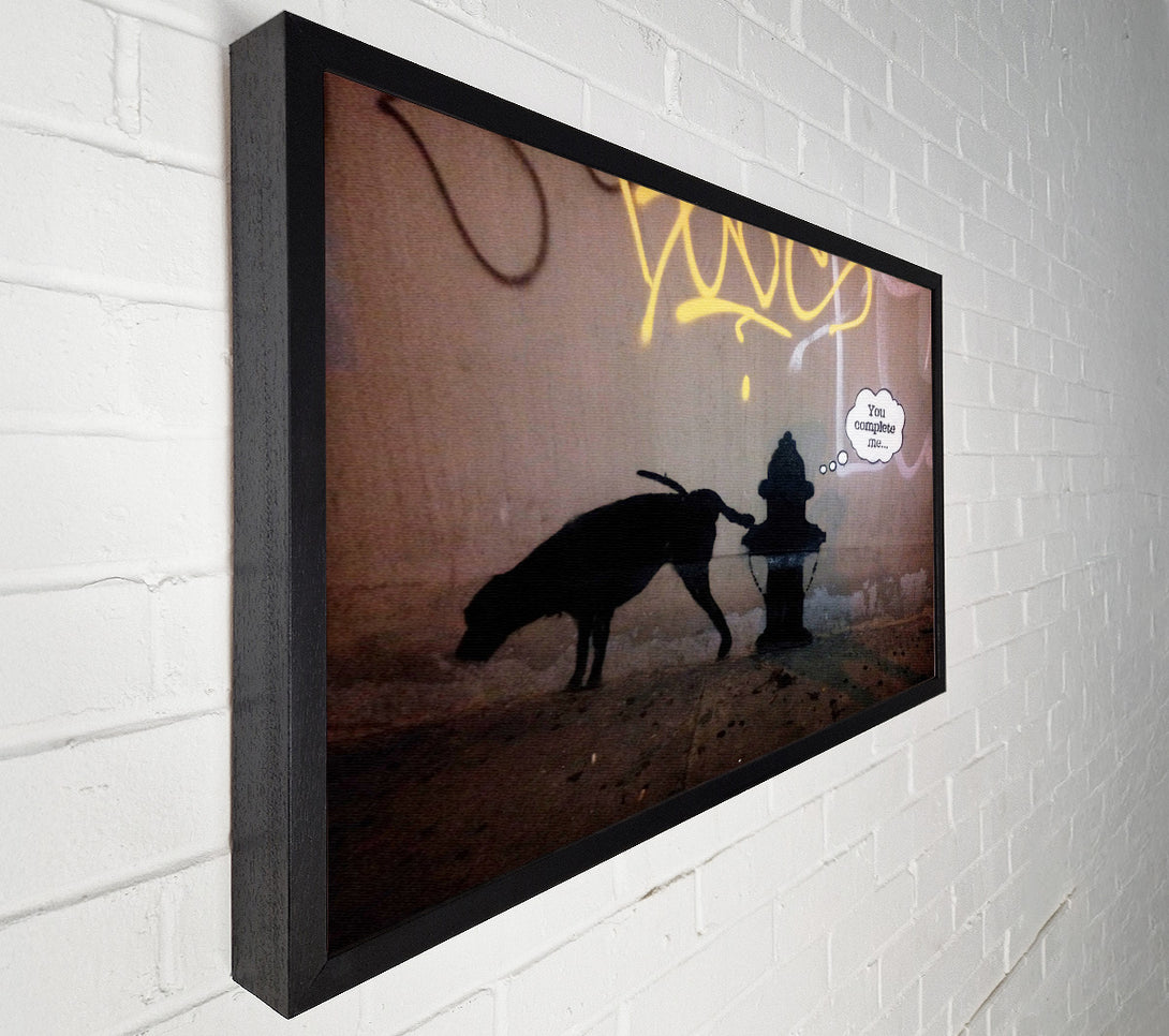  A Canvas Print of Banksy You Complete Me Canvas Wall Art