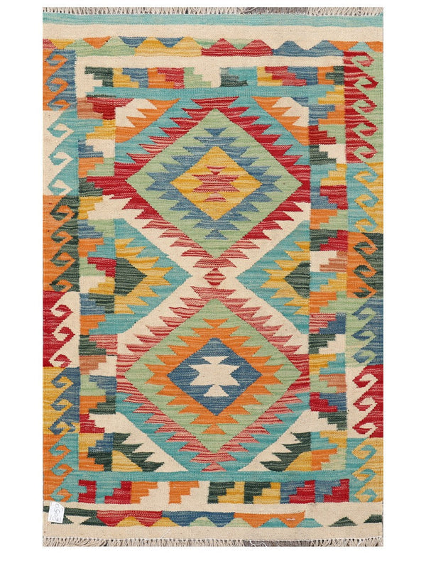 Maimana Afghanistan Kilim Rug - 152 x96 cm