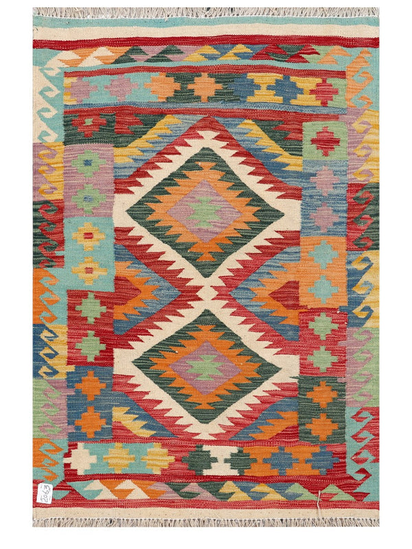 Maimana Afghanistan Kilim Rug - 147 x100 cm