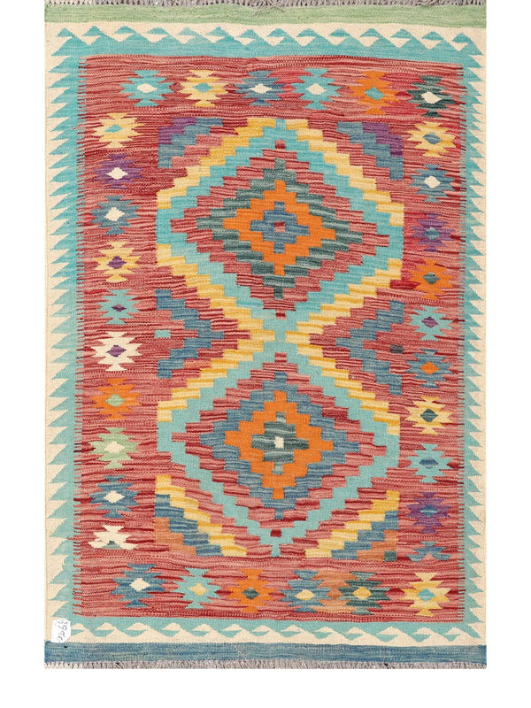 Maimana Afghanistan Kilim Rug - 152 x100 cm