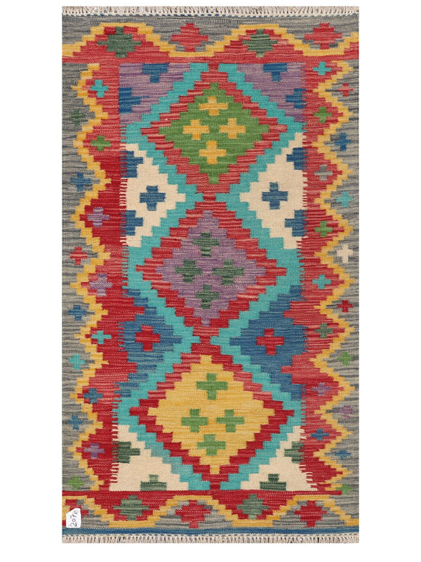 Maimana Afghanistan Kilim Rug - 157 x87 cm