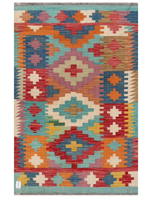 Maimana Afghanistan Kilim Rug - 155 x103 cm