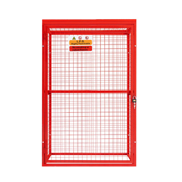 Red Gas Bottle Collapsible Mesh Cage 181cm x 116cm x 57cm