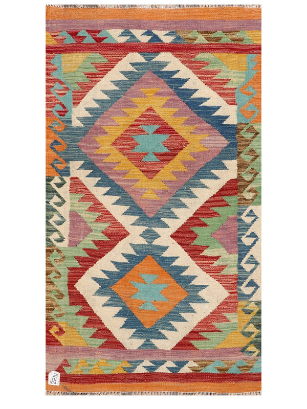 Maimana Afghanistan Kilim Rug - 154 x85 cm