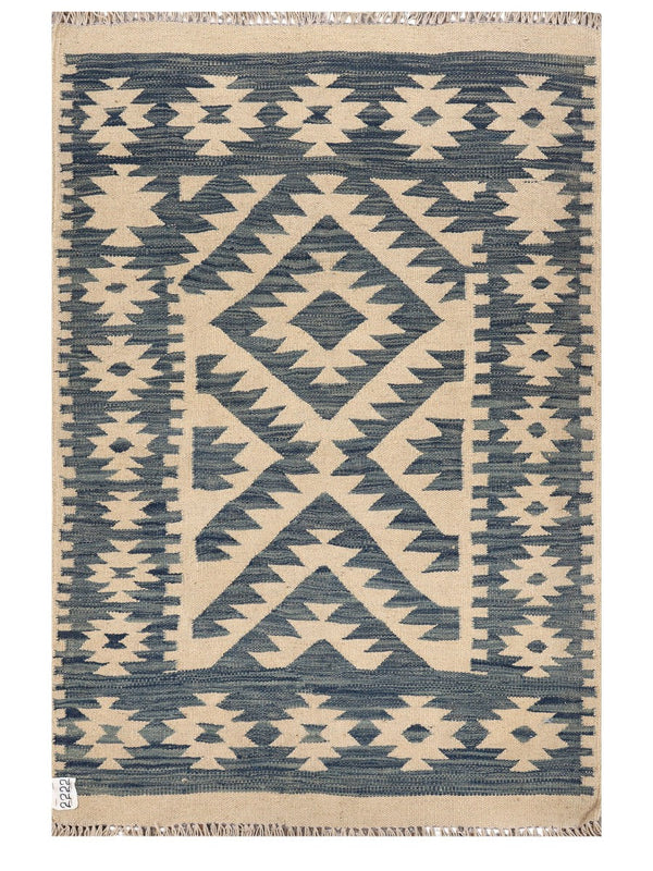 Maimana Afghanistan Kilim Rug - 141 x 94 cm