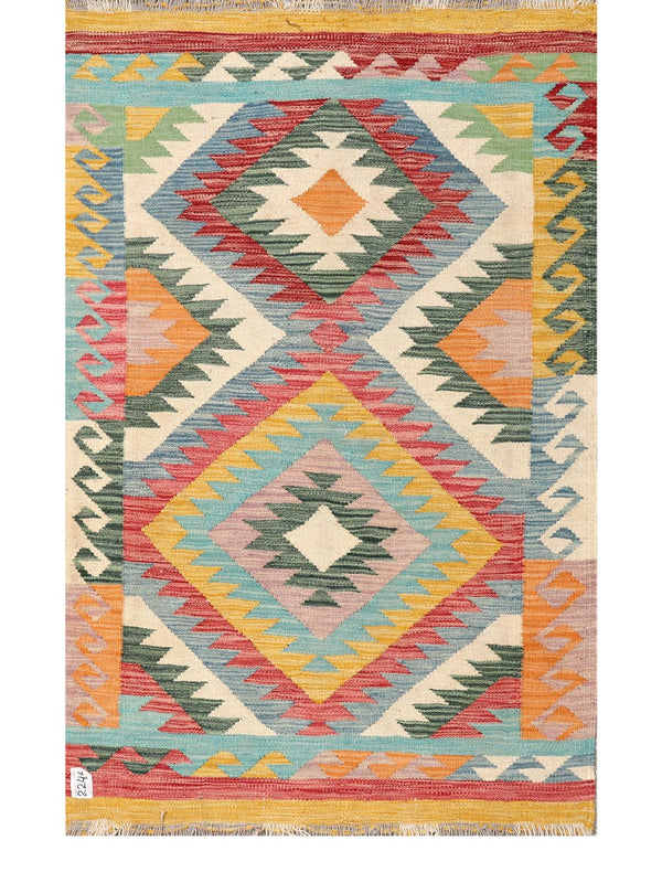 Maimana Afghanistan Kilim Rug - 150 x95 cm