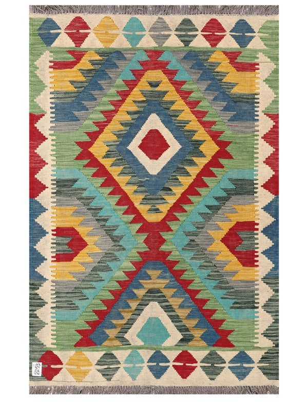 Maimana Afghanistan Kilim Rug - 156 x100 cm