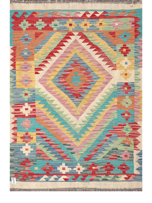 Maimana Afghanistan Kilim Rug - 158 x109 cm