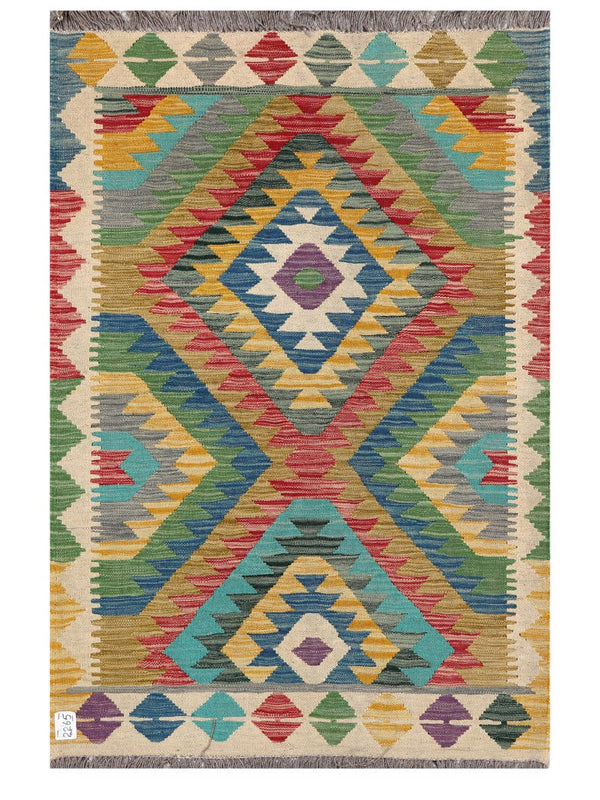 Maimana Afghanistan Kilim Rug - 150 x99 cm