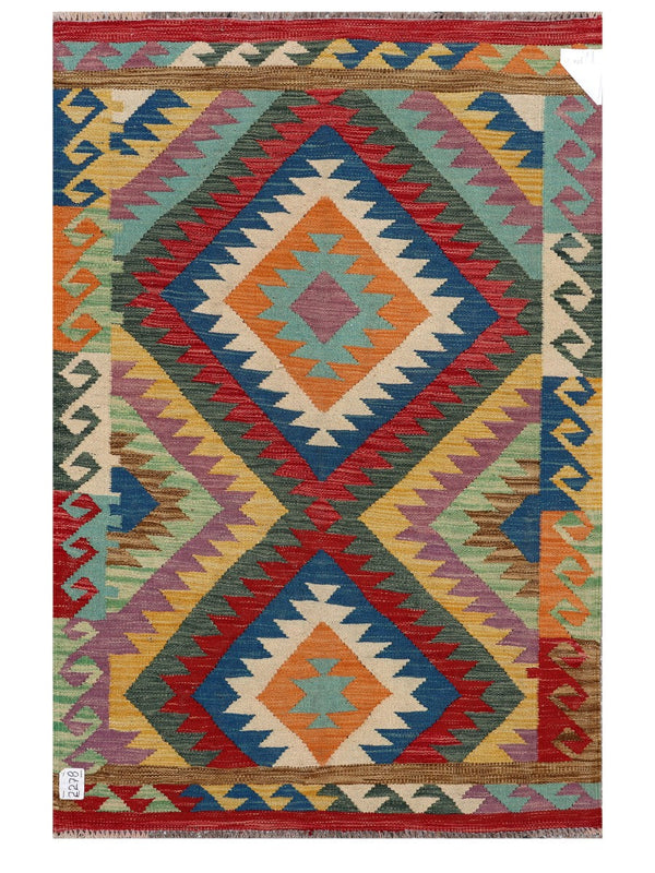 Maimana Afghanistan Kilim Rug - 149 x99 cm