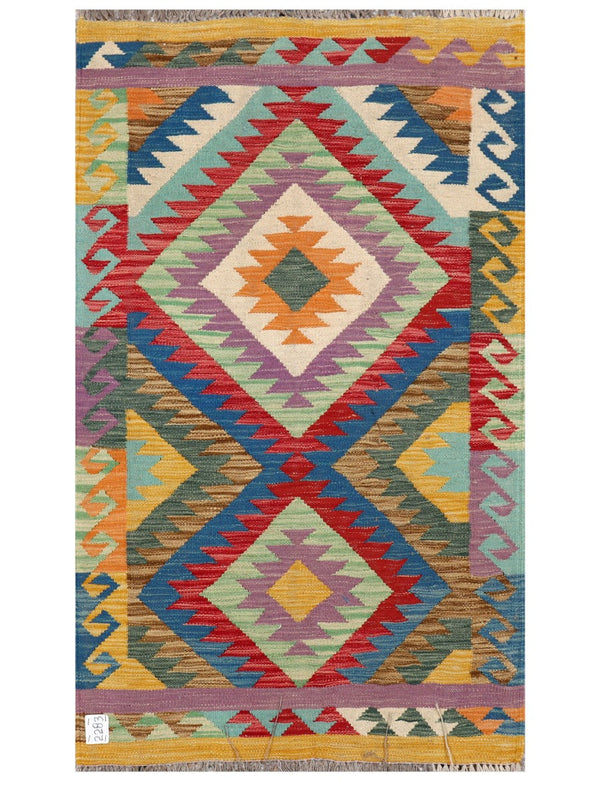 Maimana Afghanistan Kilim Rug - 149 x88 cm