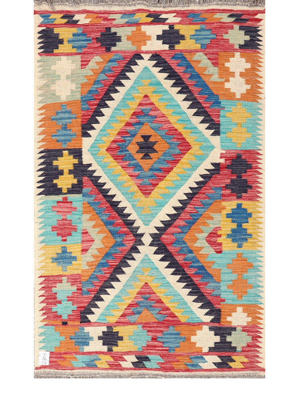 Maimana Afghanistan Kilim Rug - 159 x97 cm