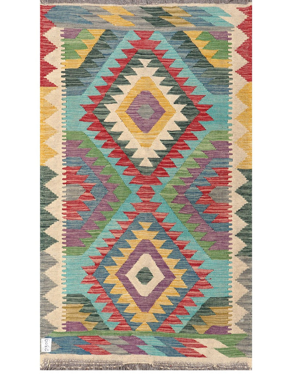 Maimana Afghanistan Kilim Rug - 158 x90 cm
