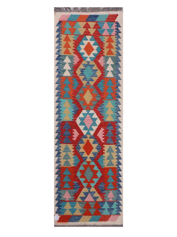 Maimana Afghanistan Kilim Runner - 244 x 77 cm